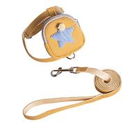 HEEPDD Ensemble de Laisse de Harnais pour Animaux de Compagnie, Gilet de Chat en Nylon Confortable avec Sangles Réglables, Design Mignon pour Chiens et Chats Pendant Les Aventures en Plein Air (S