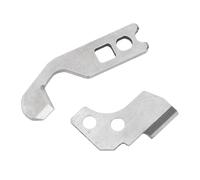 HEEPDD Ensemble de Lames de Surjet Supérieure et Inférieure en Acier Inoxydable, Lames de Rechange pour Machine à Coudre, Coupe Précise du Tissu, Installation Facile pour les égouts Domestiques