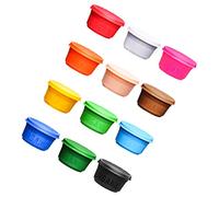HEEPDD Ensemble de Pâte à Modeler pour Enfants, Pâte à Modeler Réutilisable de qualité Alimentaire, 6, 12, 24 Couleurs avec étui de Transport, Douce, Non Collante, Sèche à l'air Libre, Artisanat