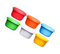 HEEPDD Ensemble de Pâte à Modeler pour Enfants, Pâte à Modeler Réutilisable de qualité Alimentaire, 6, 12, 24 Couleurs avec étui de Transport, Douce, Non Collante, Sèche à l'air Libre, Artisanat (6