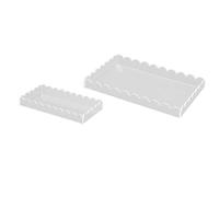 HEEPDD Ensemble de Plateaux de vanité en Acrylique élégant, Rangement de Comptoir Multifonctionnel pour l'organisation de la Salle de Bain et de la Cuisine (Clair)