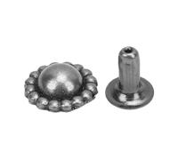 HEEPDD Ensemble de Rivets pour Trompette, Embouts Argentés 3x7mm en Fer,