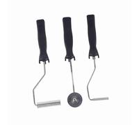 HEEPDD Ensemble de Rouleaux en Fibre de Verre Jeu de Rouleaux en Fibre de Verre, Outils de à Bulles en Alliage d'aluminium pour les Projets FRP, élimination des Bulles et Compactage de la Résine