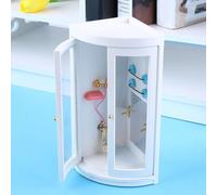 HEEPDD Ensemble de Salle de Bain en Bois à l'échelle 1:12, Meubles de Salle de Douche Réalistes pour Les Amateurs de Maisons de Poupées avec Un Design Portable, Léger, Taille Compacte 4x3x2 Pouces,