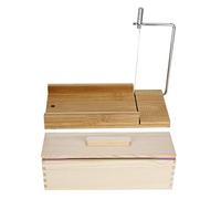 HEEPDD Ensemble de -savon en Silicone Fait à la Main, Boîte de de Savon en Bois de Bambou avec échelle pour la Fabrication de Savons et de Bougies, Ensemble de -savon en Silicone Fait à la Main,