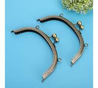 HEEPDD Ensemble de Serrures à Fermoir pour Cadre de Sac à Main, Cadres en Fer Robuste avec Design sculpté Vintage, 6,5 Pouces pour l'artisanat de Couture de Sacs, Parfait pour les Pochettes et