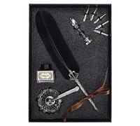 HEEPDD Ensemble de Stylos à Plume, Stylos de Calligraphie 6 Plumes de Rechange, Cadeau de Calligraphie Antique pour les étudiants et les Enseignants Ensemble de à Plume, Stylo à Vintage avec Nan