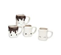 HEEPDD Ensemble de Tasses à Guimauve en Céramique, Verres Mignons Colorés, Parfaits pour les Cadeaux de Vacances pour Femmes et Enfants, Lavables au Lave-vaisselle, 10x7 Cm (#1)