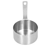 HEEPDD Ensemble de Tasses à Mesurer et Cuillères à Mesurer en Acier Inoxydable 304 avec échelle Transparente, Durables pour la Pâtisserie et la Cuisine, Ustensiles de Cuisine Légers (1 tasse)