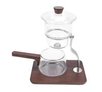 HEEPDD Ensemble de Théière Magnétique, Théière de Séparation D'eau en Verre à Haute Teneur en Borosilicate avec Tasse d'équité et Réservoir de thé, Infusion sans Effort avec Poignée