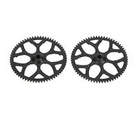 HEEPDD Ensemble d'engrenages d'hélicoptère RC, Pièces de Rechange 'engrenage Principal en Plastique, 2 Pièces K100.014 pour V911S XK K110 K110S, Remplacement Léger 4g pour la Réparation