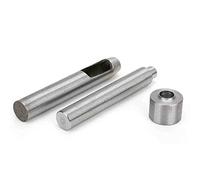 HEEPDD Ensemble d'outils de Poinçonnage pour œillets en Acier Inoxydable, 3 Pièces, 8mm/9.5mm/11.5mm, pour le Cuir, le Tissu, les Vêtements, le Sac à Main, la Fabrication de Rideaux (Outil de