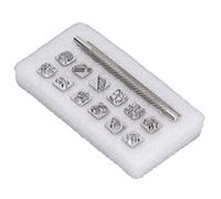 HEEPDD Ensemble d'outils d'estampage du Cuir avec 12 Tampons à Motif du Zodiaque Chinois pour les Travaux Manuels du Cuir, en Alliage de Zinc et en Acier Inoxydable, avec Poignée (Alliage de zinc,