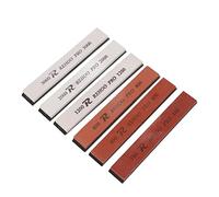 HEEPDD Ensemble Professionnel de Pierres à Aiguiser les Couteaux, Six Pierres en Corindon Blanc pour Ciseaux et Haches de Chef de Cuisine