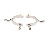 HEEPDD Éperons de Cheval 2 Pièces, éperons d'équitation à Engrenage Rotatif en Acier Inoxydable pour Cowboys, Accessoires équestres pour Hommes