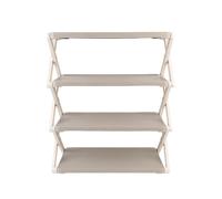 HEEPDD Étagère à Chaussures Pliante, étagère à Chaussures Autoportante pour Petites, Solution de Rangement Mince à 3 Niveaux pour économiser de l'espace pour Le Couloir et Le Garage, à Pliante, PP
