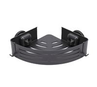 HEEPDD Étagère de Douche d'angle à Ventouse, Support de Rangement en Alliage d'aluminium sans Perçage avec Barre à Serviettes pour Salle de Bain, Installation Facile et Organisateur Peu Encombrant