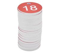 HEEPDD Étiquettes de Ruche 50 Pièces, étiquettes Polyvalentes avec Petits Trous pour une Identification Facile, Matériau ABS Rouge Vif pour l'apiculture, élevage de Bétail, Prévention des Maladies