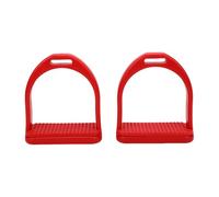 HEEPDD Étriers D'équitation, étriers de Selle de Cheval avec Bande de Roulement en Caoutchouc Antidérapant et Large Repose-Pieds Ergonomique pour Clubs équestres Cours (Petit 9,17 X 1,5 Pouces)