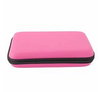 HEEPDD Étui à Coque Dure de la Console de Jeu Résistant pour Le Nouveau 2DS XL, Sac de Protection de Voyage Portable avec Un Espace de Stockage Supplémentaire pour Le Chargeur et Les écouteurs (Pink)