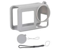 HEEPDD Étui de Protection en Silicone pour Osmo Action 3 4 5 Pro Caméra Antichoc Anti-Rayure Lavable Anti-Empreinte Digitale avec Revêtement à l'huile Tactile Fit pour Osmo Action 3 4