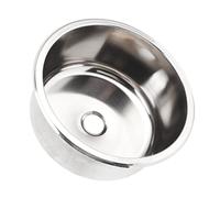 HEEPDD Évier de Camping-car, Lavabo à Main en Acier Inoxydable 304, Grande capacité pour Camping-car et Yacht, Diamètre de 11,6 Pouces avec Conception de Vidange Facile