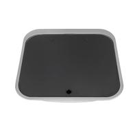 HEEPDD Évier RV, évier en Acier Inoxydable avec Couvercle en Verre trempé, Conception Rectangulaire 16.65x14.64x5,7 Pouce pour Les VR et Les Véhicules de Camping