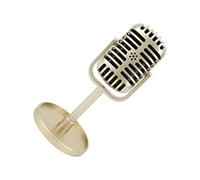 HEEPDD Fake Microphone Classic Prop Microphone, Kids Plastic Fake Faker Prop pour Filmer des émissions de Danse, des Accessoires de Pratique Cinématographique, une Fête d'anniversaire, un Costume