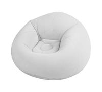 HEEPDD Fauteuil Poire Gonflable, canapé Paresseux, Chaise Gonflable Portable pour Salon et Chambre à Coucher, Fauteuil Poire, Meubles Nan Floqués en PVC (Gris Clair)