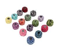 HEEPDD Fil à Crochet, Fil de Dentelle, Doux, Durable, Ensemble de 16 Couleurs pour l'artisanat Fait à la Main, Parfait pour la Couture, la frivolité, la Broderie, le Tricot