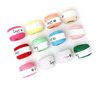 HEEPDD Fil de Coton Dentelle, Fil de Coton Naturel Doux pour le Crochet, la Broderie, Idéal pour les Projets de Tricot (#6)