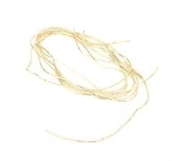HEEPDD Fil Métallique Français, Matériel de Broderie en Cuivre pour la Fabrication de Bijoux, Fil Métallique Fin de 1,5 Mm pour les Artisans DIY, Fournitures d'artistes (GOLD)