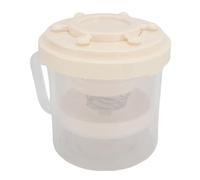 HEEPDD Filtration Efficace Casipture de Yaourt Grec, Conception Portable pour le Camping, les Voyages sur la Route et L'utilisation à domicile. Filtre à Plusieurs Usages pour Vinaigrette, (Beige)