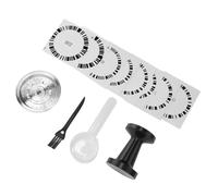 HEEPDD Filtre de Capsule de café Rechargeable, Capsules à Service Unique et Gousses en Acier Réutilisable à Double extrémité Filte de café Filte de Rechargeable de Kit de Brosse à Cuillère pour de