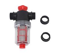 HEEPDD Filtre de Pompe à Eau d'irrigation, Plastique, Filtration Double Couche, Crépine en Ligne à Haut Débit pour Pelouse de Jardin avec Connecteur 38 Mm (Interface 25 mm (tuyau G1))