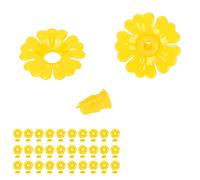 HEEPDD Fleurs de Remplacement pour Mangeoire à Colibris, Pièces en Plastique pour Mangeoires à Colibris, Prolonge la Durée de Vie de la Mangeoire, Convient la Plupart des Modèles, Taille de 3 Cm
