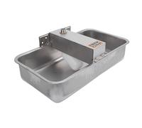 HEEPDD Fontaine pour Chien, Abreuvoir pour Animaux de Compagnie à Débit Automatique en Acier Inoxydable, Conception Carrée Compacte pour Un Placement Facile dans la Maison, Construction Durable avec