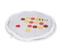 HEEPDD Game de Peau de Balle Mobile de Mouvement Automatique, Plaisir Interactif avec Balle de Chat à Roulement en Tapis de Jeu, pour l'exercice en Salle de Chaton (White)