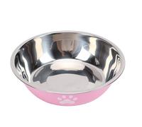 HEEPDD Gamelle pour Chien, Gamelle en Acier Inoxydable avec Base en Caoutchouc et Couleurs Vives, Fournitures Multifonctions et Pratiques pour Animaux de Compagnie pour Chien, Chat, (14CM)