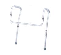 HEEPDD Garde-Corps de Toilettes de Salle de Bains, Cadre de sécurité pour Les Utilisateurs âgés et Enceintes, Support en Hauteur Réglable pour la stabilité, Installation Facile, Garde-Corps de