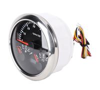 HEEPDD Gauge du Compteur de Vitesse du Bateau, Speedomètres Niveau de Carburant, Tension, 7 Couleurs Rétro-éclairage, Métal, pour Camion Tracteur Car RV Boat, MGS Series 52 Mm Boat Speed Wetour,