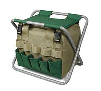 HEEPDD Genouillère et Siège de Jardin Nan pour Jardin, Camping, Siège Portable Robuste avec Tissu Oxford 600D Kaki Vert foncé pour Le Travail dans la Cour, la Pêche, la Randonnée, Les Activités de