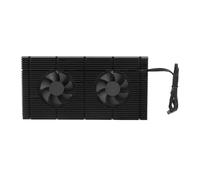 HEEPDD GK6 Double Ventilateur PWM VRAM Dissipateur Thermique Vitesse Réglable Fond de Panier Mémoire Refroidisseur de Refroidissement pour Radiateur 3080 3070 (Tampon 0,5 mm 600)