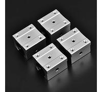 HEEPDD Glissière à Roulement Linéaire 4 Pièces, Glissière à Roulements à Billes Linéaires avec Rouleau de Précision, capacité de Charge élevée pour Machines et équipements CNC à Roulement Linéaire 4