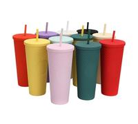 HEEPDD Gobelets, Tasse ABS Réutilisable pour le Stockage de Cuisine de café et de Jus (vert foncé)