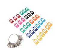 HEEPDD Grand Porte-clés, Porte-clés Portable avec 30 Crochets à Ressort Amovibles et 9 étiquettes de Couleur, pour Maison, Bureau, Hôtel, Appartement, Usine, Entrepôt, école