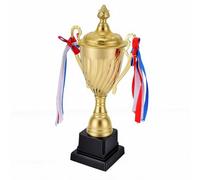 HEEPDD Grande Coupe de Trophée en Or de 11,4 Pouces, Prix du Gagnant pour la Compétition Sportive, Le Championnat, Le Jeu, la Décoration de Fête, Cadeau (Gold)