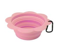 HEEPDD Grands Bols pour Chiens Pliants, 2 Emballages Portables Pet Water Bol de Voyage Pliable Bol de Chien Bol d'alimentation pour Animaux de Compagnie avec de pour la (Pink)