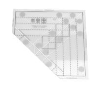HEEPDD Grids Règle de Courtepointe, Matériau Acrylique, Mesure Précise pour la Conception de Courtepointe et de Vêtements Faciles, Idéale pour les Amateurs de Bricolage et d'artisanat