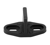 HEEPDD Guide de Sol en POM Noir, Accessoire de Quincaillerie pour Porte de Grange Coulissante avec Vis D'installation, pour Rainure Inférieure de Porte 0,4 Cm de Largeur et 2 Cm de